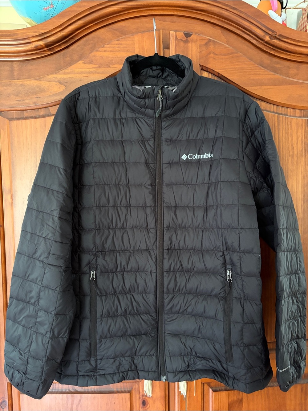 Columbia Omni Heat TurboDown Black Puffer Jacket 590TD Men’s Large